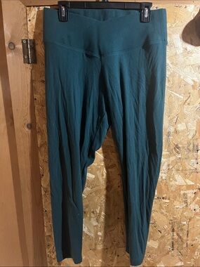 Ribbed Teal Leggings